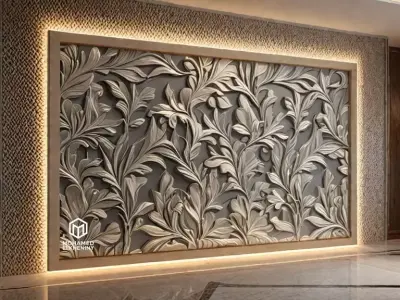 CNC Wall Panels Modern Wall Decor 06 3D print model