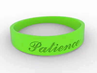 Patience Ring Female Green 3D print model