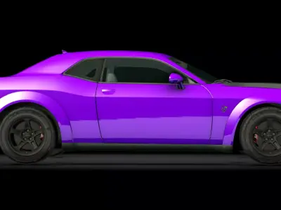 Dodge Challenger SRT Demon Low-poly 3D model by retrogarage