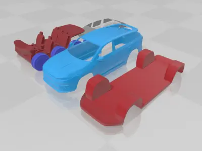 Jeep Wagoneer S 2024 - Separate Parts STL Model 3D print model