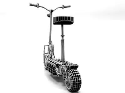 E- SCOOTER LOWPOLY electric Low-poly 3D model