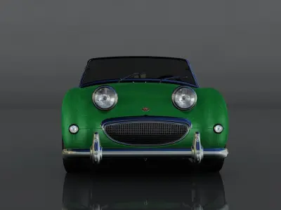 Austin Healey Sprite Low-poly 3D model