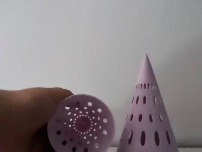 Arbol navidad luz  Free 3D print model