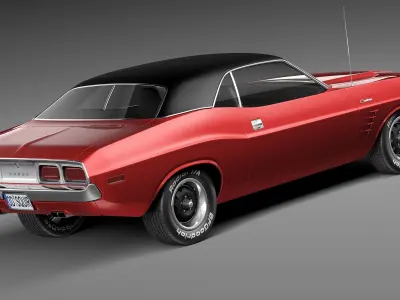 Dodge Challenger 1972-1974 3D Model 3D model