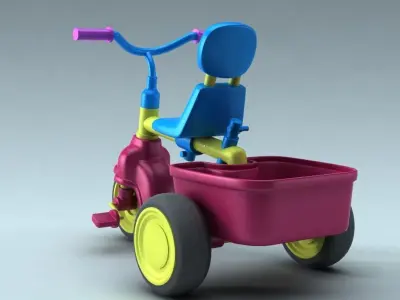 children bike 3D model