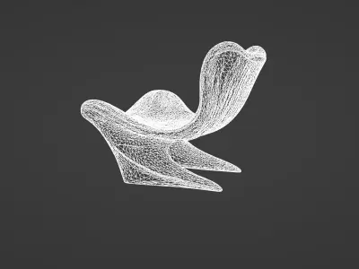 Futuristic Designer Lounge Chair   3D model