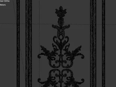 Decor ornament 3D model 02 3D model