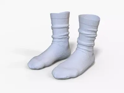 Long Socks Modeling 3D model