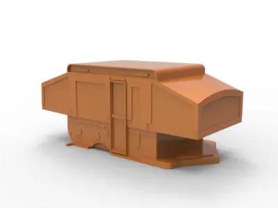 Camper Van Tow Ball Cover Cap Design 3 3D print model