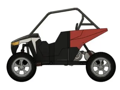 Eletric buggy 3D model