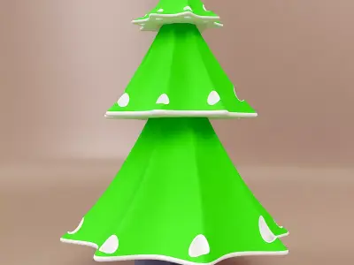 3d printable Christmas tree 3D print model