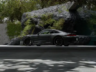 Chill Vibes Automotive Render Scene 3D Blender File Textured 3D model