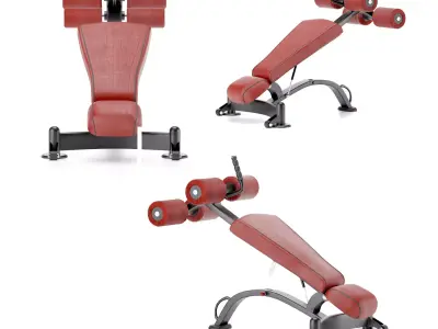 Gym Equipment Multipurpose Sit up Bench 3D model