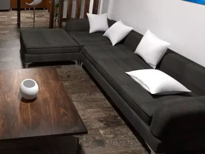 interior design  living room 3D model