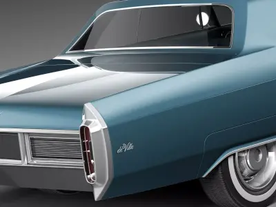 Cadillac DeVille 1965 coupe 3D model