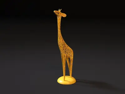 Figurine giraffe 3D print model