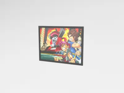 Little Fighter Online Painting v1 007 Free low-poly 3D model