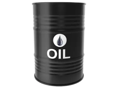 Oil with drop barrel 3D model