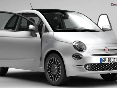 Fiat 500 2016 3D model