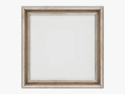 Frame square with picture 03 3D model