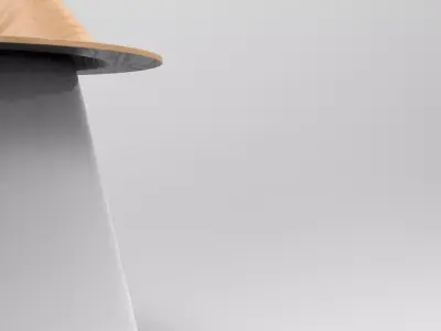 Coni Side Table Low-poly 3D model