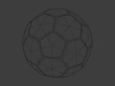 Soccer ball Free low-poly 3D model