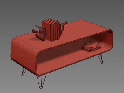 Astro mid century Coffee table 3D model
