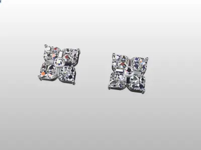 minimal earrings Free 3D print model