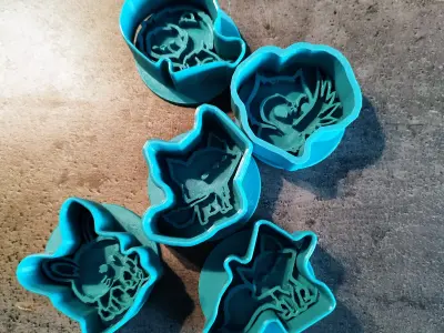 Owl Cookie Stamp and Cutter 3D print model
