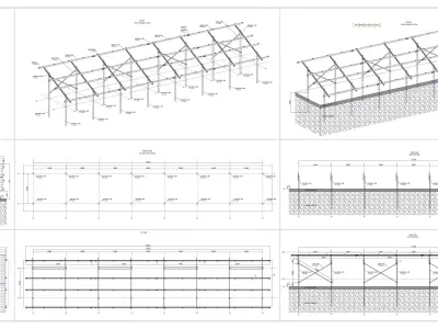400 kWp Solar Project Type 1 3D model