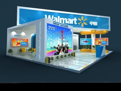Booth - Area - 12X9-3DMAX2009-06 3D model