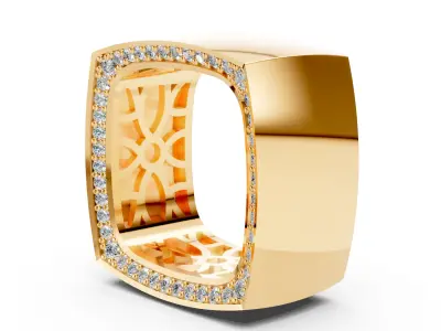 Vhernier Cube Ring  3D print model