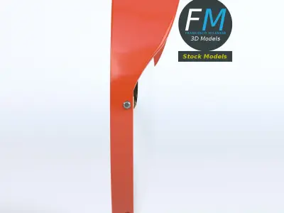 Blind spot traffic mirror 2 3D model