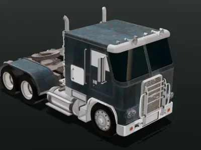 Truck 3D Model Low-poly 3D model