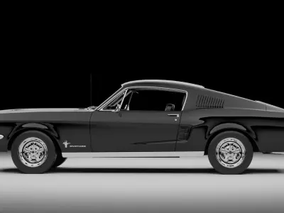 1967 Mustang Fastback 3D model