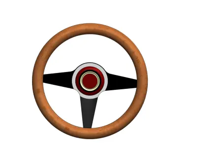 car steering wheel 3D print model