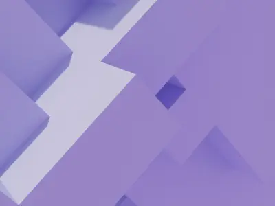 Geometric blocks V6 Low-poly 3D model