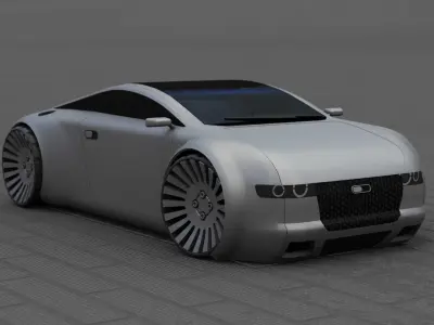 CONCEPT SPEED CAR  RIGGED 3D model