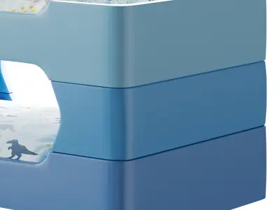 Bunky bunk bed 3D model