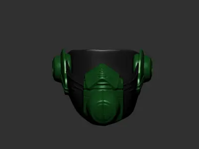 helmet high poly sculpt 3d printable  3D model