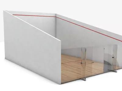 Squash court 3D model