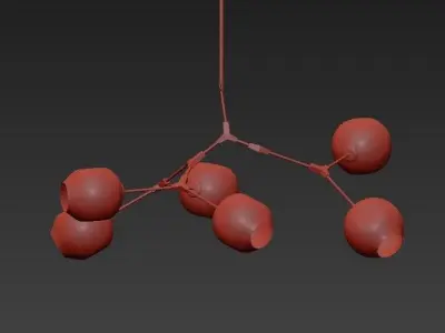 Cylinder Chandelier 3D model