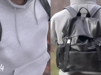 Man - Autumn 2 - Modular - Rigged Low-poly 3D model