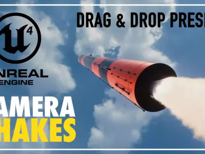 Camera Shakes for Unreal Engine 5 Drag and Drop Presets Product Texture