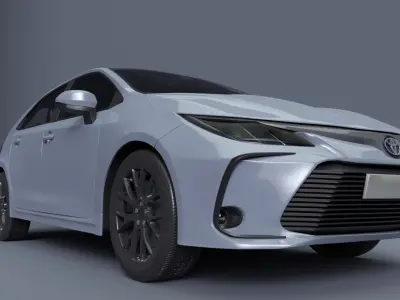 car Toyota Corolla hybrid 3D model