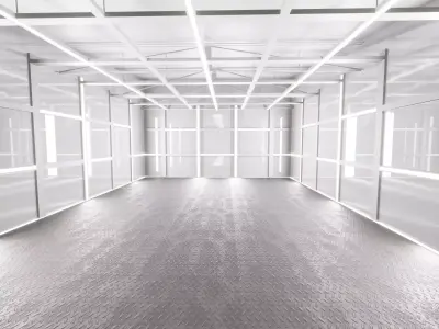 Car studio interio 3D model