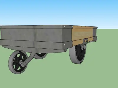 Stool Cart coffee table 5185 Free 3D model