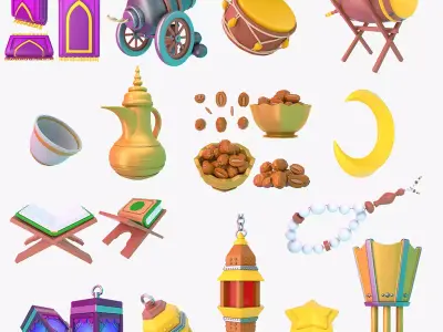 Ramadan Collection toy lantern 3D model