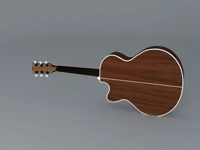 Jumbo style body Gibson acoustic guitar Free 3D model