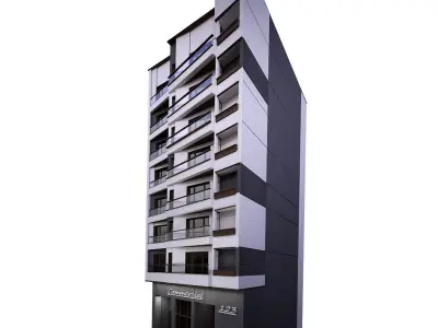 Building2 apartment building 3D model